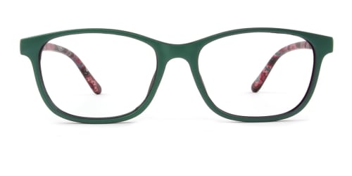3639 Patience Rectangle green glasses