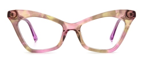 39036 Queenette Cateye floral glasses