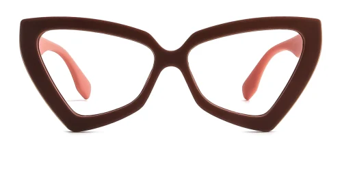 3933 Elda Cateye brown glasses