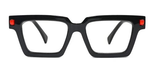 3955 Madonna Rectangle black glasses