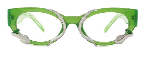 3985 MINCAN Cateye,Oval green glasses