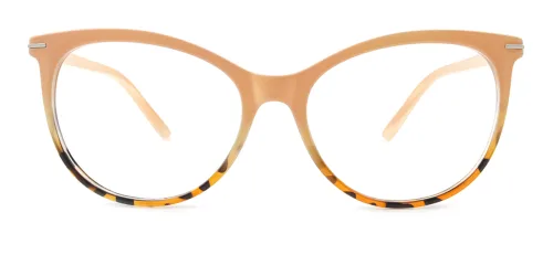 3C102 Melina Cateye,Oval yellow glasses