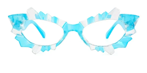 4001 Leila Cateye,Geometric, blue glasses