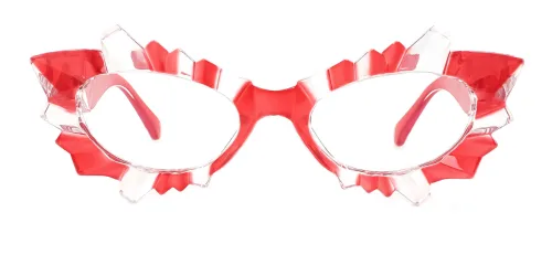 4001 Leila Cateye,Geometric, red glasses