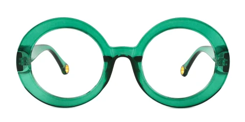 4046 Felicite Round green glasses
