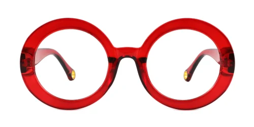 4046 Felicite Round red glasses