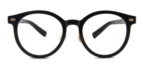 4102G Linnea Round black glasses