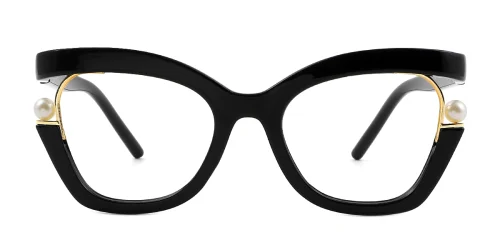 4109 Dora Rectangle black glasses