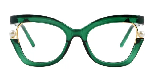 4109 Dora Rectangle green glasses