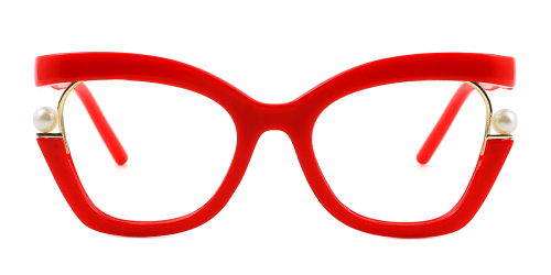 4109 Dora Rectangle red glasses