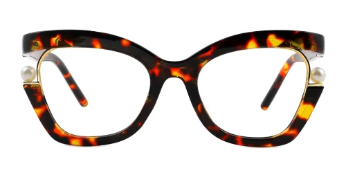 4109 Dora Rectangle tortoiseshell glasses