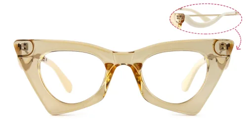42015 Antonina Cateye brown glasses