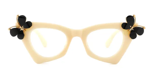 420151 Frankie Cateye yellow glasses