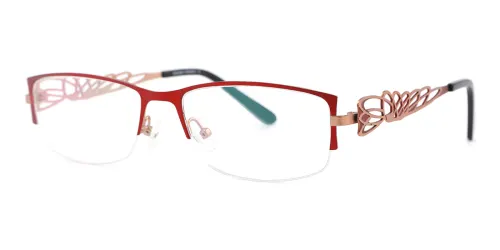 4308 Coley Rectangle red glasses