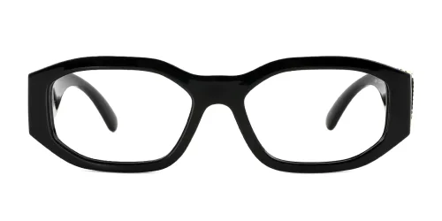 43610 Sabina Rectangle, black glasses