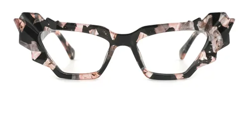 502 Clyde Cateye,Geometric, tortoiseshell glasses