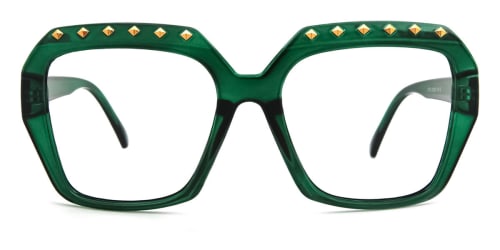 5113 Denice Rectangle green glasses