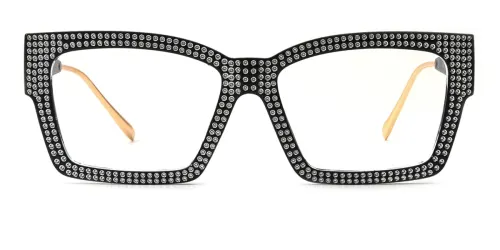 51261 Bethann Rectangle,Geometric black glasses