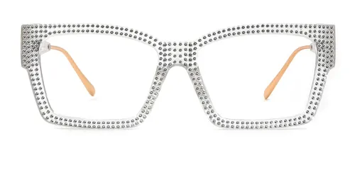 51261 Bethann Rectangle,Geometric clear glasses