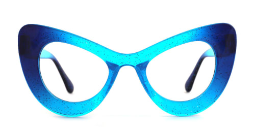 51411 Gina Cateye blue glasses