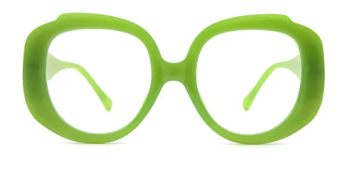 516 Nidia Round,Oval,Geometric green glasses
