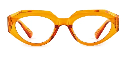 51821 Annabelle Geometric orange glasses