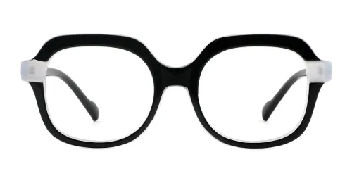 5204 Kiri Rectangle black glasses