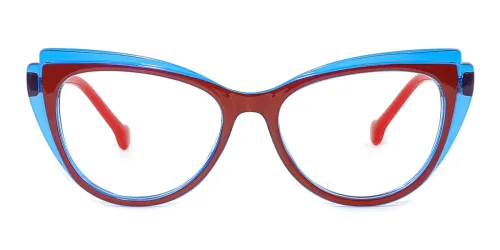 5210 Tomlinson Cateye red glasses