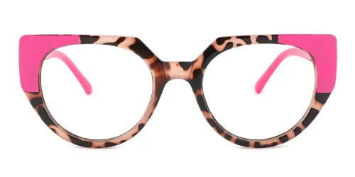 5214 Oliver Geometric pink glasses