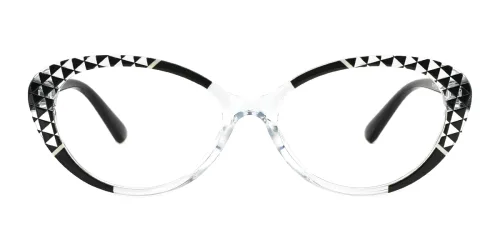 5221 Selah Oval black glasses
