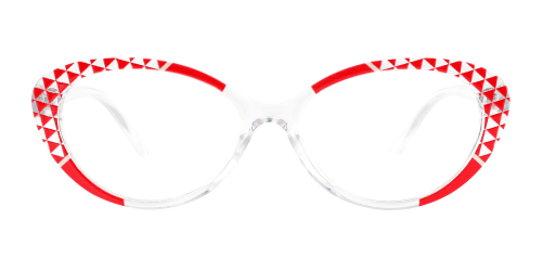 5221 Selah Oval red glasses
