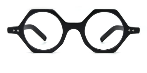 5262 Bethany Geometric black glasses