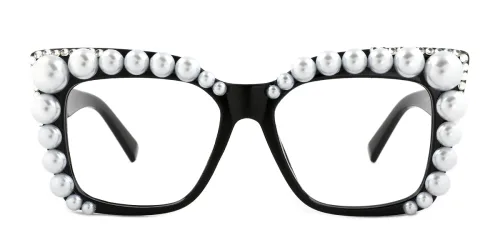 5284 Isla Rectangle black glasses