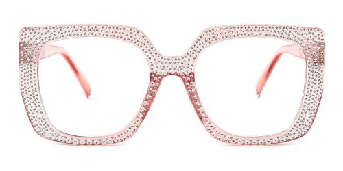 5402 Mayes Rectangle pink glasses