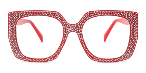 5402 Mayes Geometric red glasses