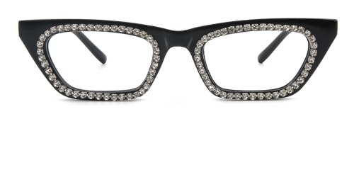 5413 Jolanda Cateye black glasses