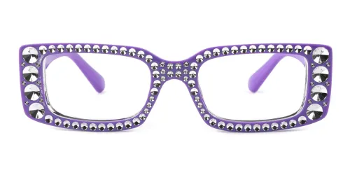 5422 Kathie Rectangle purple glasses