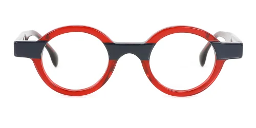 56002 Ianna Oval red glasses