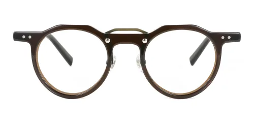 56008 Xanthe Geometric brown glasses