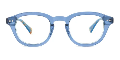 56017 Tena Rectangle blue glasses
