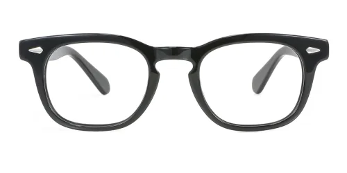 56018 Deane Oval black glasses