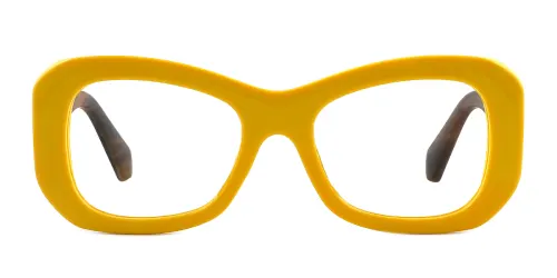 5602 Dana Rectangle yellow glasses