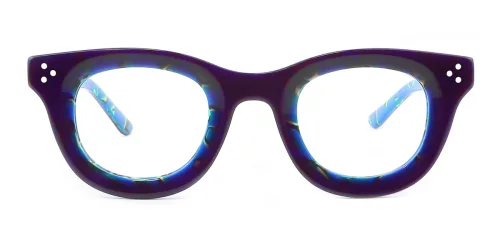 56023 Kira Rectangle blue glasses