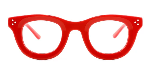 56023 Kira Rectangle red glasses