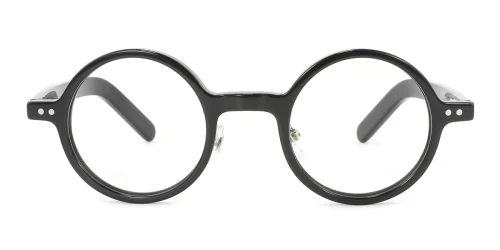 56028 Garnet Round black glasses