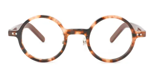 56028 Garnet Round brown glasses