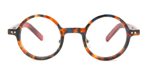 56028 Garnet Round multicolor glasses