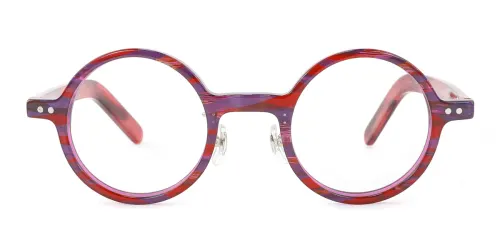 56028 Garnet Round purple glasses