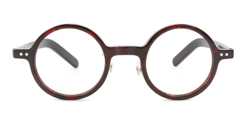 56028 Garnet Round red glasses
