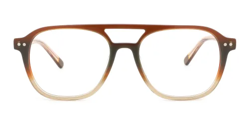 56032 Bronx Aviator brown glasses